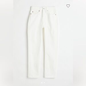 NWT H&M Slim High Waist White jeans